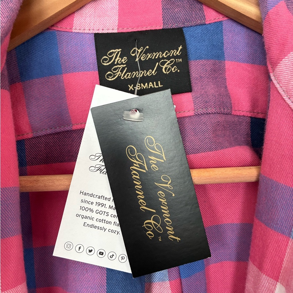 NWT Vermont Flannel Co Fitted Flannel Shirt - Picture 2 of 6